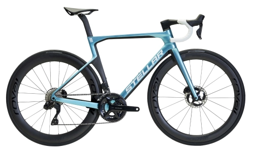 STELLAR - CC6 - Azzurro - Aero Racer - 55 cm - Roval Rapide CLX II - Racercykel