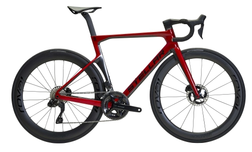 STELLAR - CC6 - Bonfire RED - Aero Racer - Roval Rapide CL II - 58 cm - Racercykel