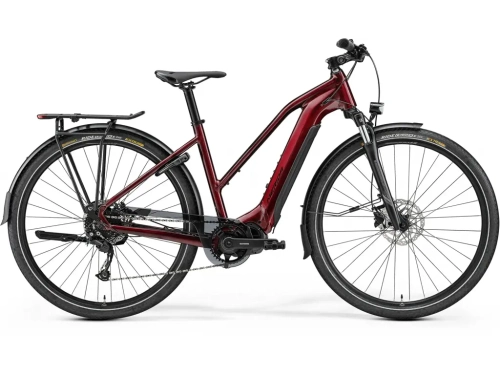 Merida eSPRESSO Sport 400 E-Bike dame rød/sort