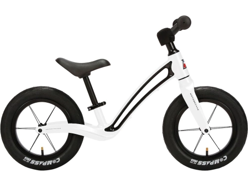 Motobecane Roadie løbecykel 12 blank hvid m. sort"