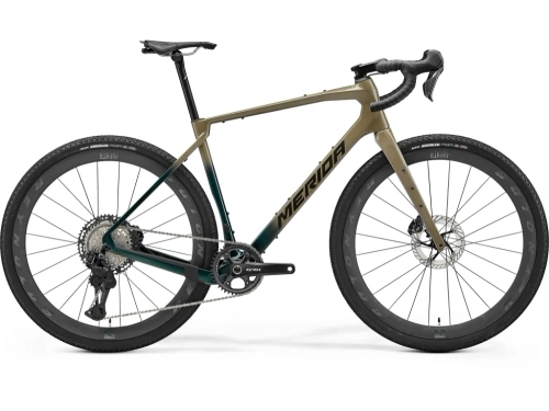 Merida Silex 9000 gravelcykel carbon halo green fade/silver green