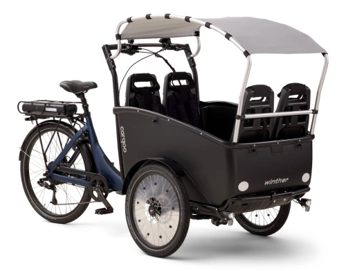 Winther Cargoo 2+2 med Bafang Auto 3 gear