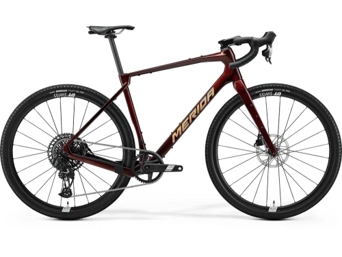 Merida Silex 8000 gravelcykel carbon elegant wildberry/gold