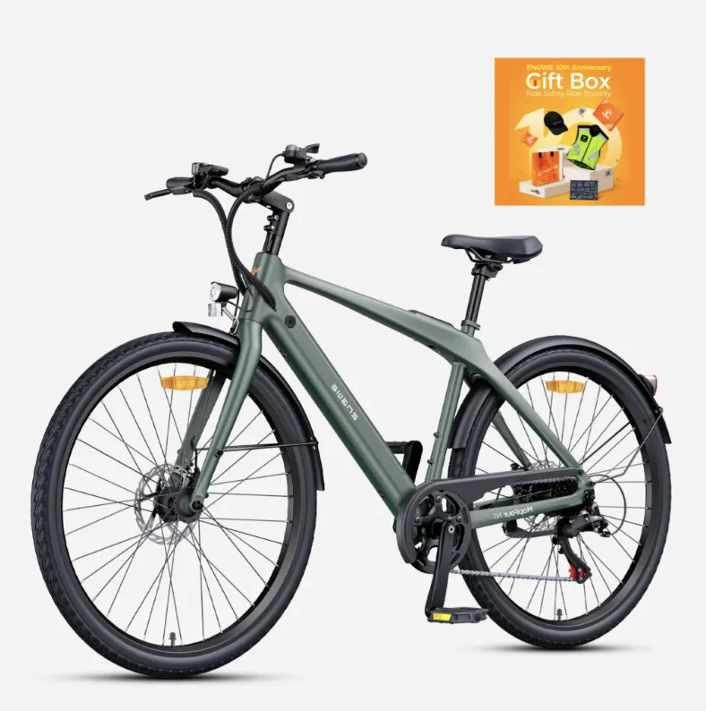 ENGWE MAPFOUR N1 AIR 25 KM/T EL CYKEL + ENGWE 10-ÅRS PAKKE M. MERCHANDISE